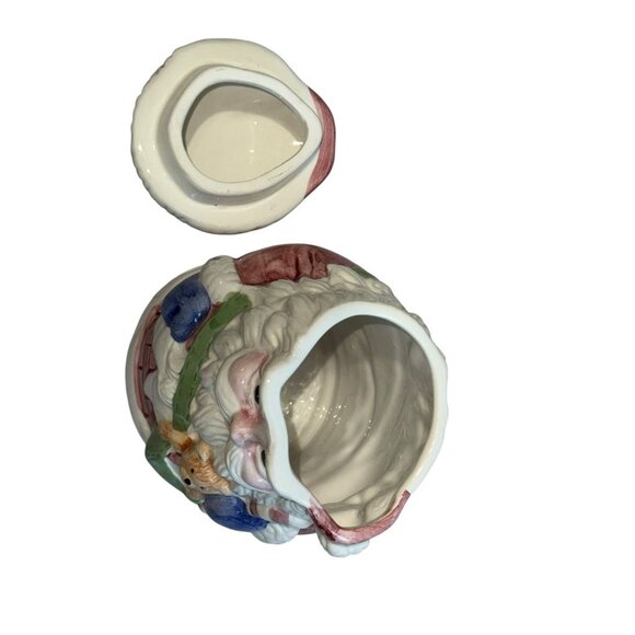 Vintage World Bazaars Christmas Santa Claus Ceramic Cookie Jar - Picture 11 of 14